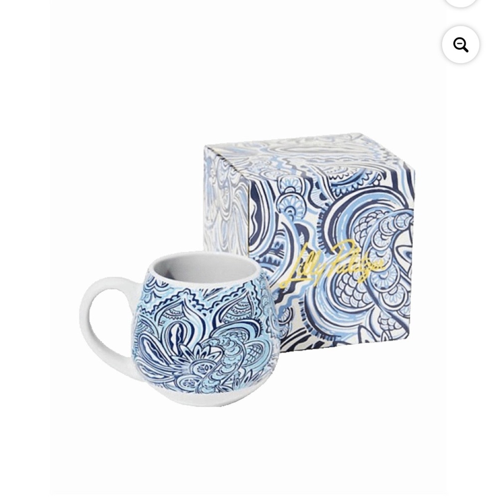 Lilly Pulitzer Give it a whirl Blue Paisley Mug